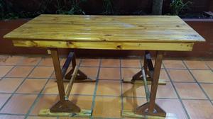 mesa tablon con caballete