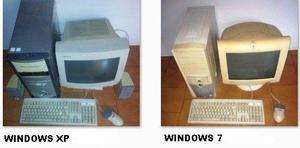 2 PC COMPLETAS - WINDOWS XP Y WINDOWS 7 $1599 CADA UNA....