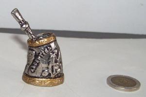 Mate En Miniatura Metalico, Decoracion, Recuerdo, Vintage