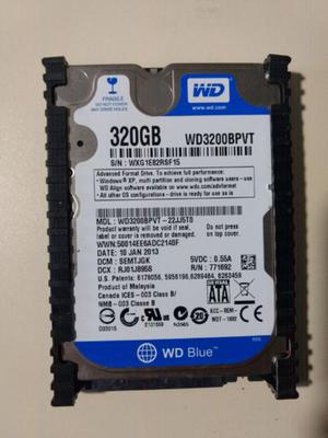 Vendo disco rígido WD BLUE 360GB para notebook/ netbook