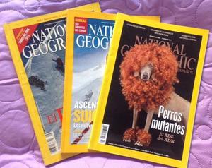 3 revistas National Geographic