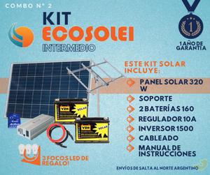 Kit Solar Completo.Intermedio. Paneles solares en