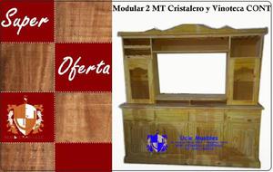 Modular 2 mts Cristalero c/ Vinoteca