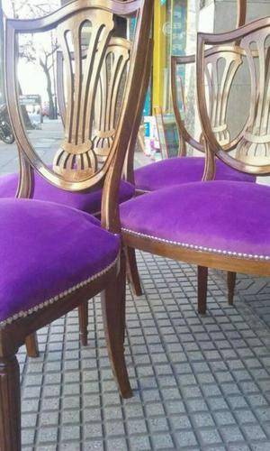 regias sillas de elegante diseño $ cada una