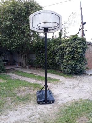 Aro.tablero de basket con base. Regulable