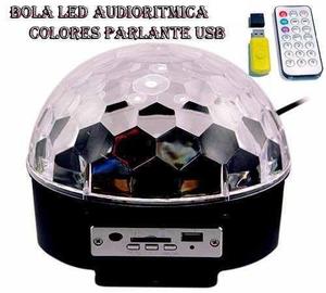 Bola Led Audioritmica Parlante Usb Sd Luz - La Plata