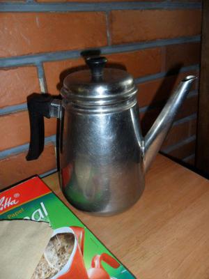 Cafetera Acero Inoxidable 1 Litro En Buen Estado 80 Filtros