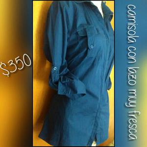 Camisola m 3/4 super comoda con lazo