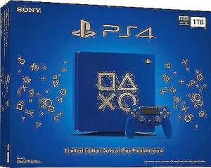 Sony Ps4 Slim 1Tb Azul Edicion Limitada Days Of Play * Cap y