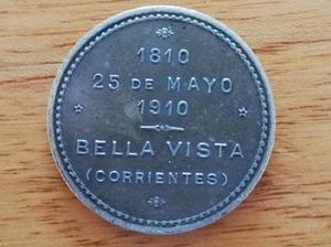 1910 Histórica Moneda Conmemorativa Del Centenario