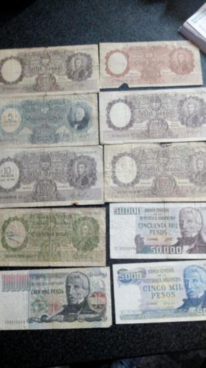 Billetes argentinos antiguos...