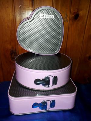Moldes de torta setx3 coraz circ cuadrad
