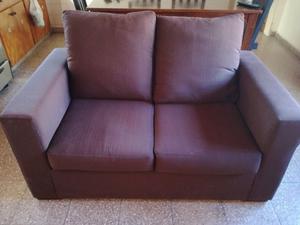 Sillon dos cuerpos color chocolate