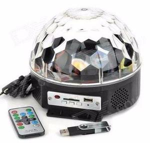 Bola Led Multicolor Parlante Mp3 Usb Sd Audio Tecno Cooler