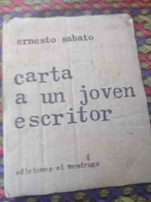 Libro Carta a un joven escritor. Ernesto Sabato