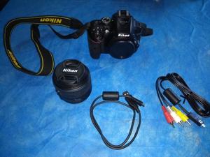 Nikon D (WIFI, FULL HD) + lente + memoria + cargador