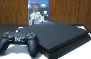 PS4 Slim 500GB + 1 Joystick + Fifa 18 - Sony Playstation 4