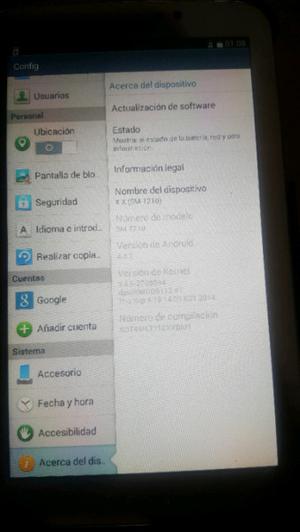 Samsung tab3 micro mas sd 16gb y funda