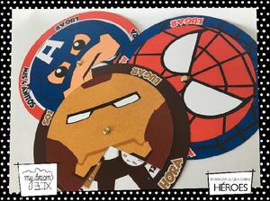 Tarjetas Souvenir Invitación Giratoria Héroes Spiderman