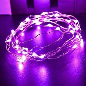 Tira Led Cable Hilo Alambre Luces Led A Pila ROSA