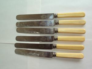 antiguos cuchillos de mesa stanley & co sheffield
