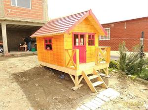 casita de madera infantil