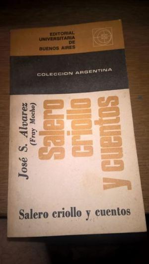 Libro SALERO CRIOLLO Y CUENTOS