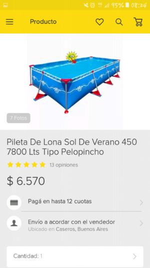 Pileta pelopincho usada