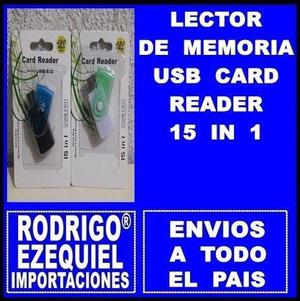 LECTORES DE MEMORIAS USB CARD READER 15 IN 1