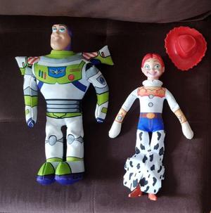 Lote de 2 Peluches Toy Story: Jessie y Buzz Lightyear