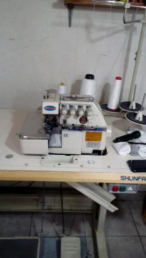 Maquina de coser oberlock 5 hilos shunfa