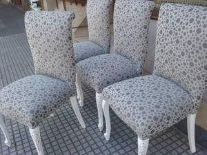 preciosas sillas restauradas a nuevo