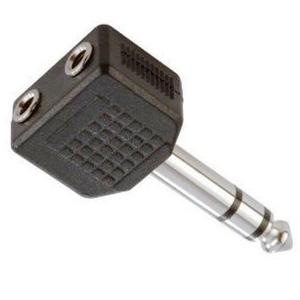 Adaptador 2 Miniplug 3,5 Hemb St A 1 Plug 6,5 Macho St A303