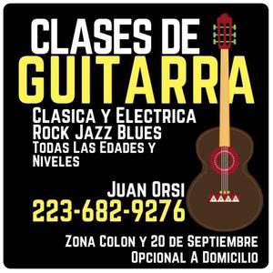 Clases de Guitarra - horarios disponibles