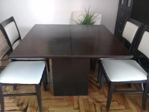 Mesa comedor extensible melamina