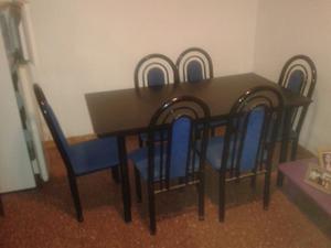 Mesa de comedor seis sillas