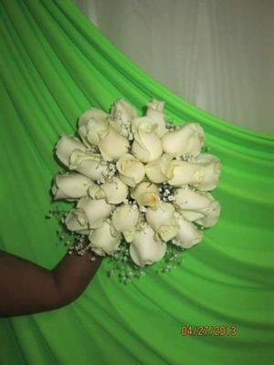 Ramos de novia tocados boutonier flores