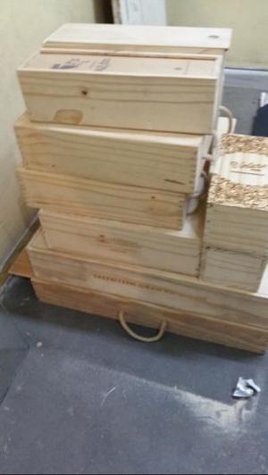 VENDO VARIAS CAJAS DE MADERA!!!