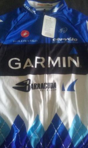 Camiseta manga corta oficial del equipo Garmin Barracuda
