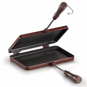 Grill tostador de aluminio con antiadherente ideal para