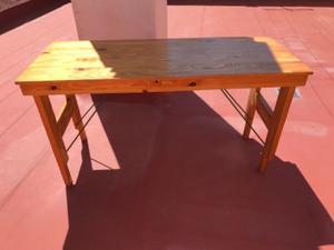 Mesa de madera plegable