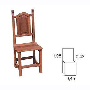 mesa de 1,80m algarrobo 6 sillas tablero