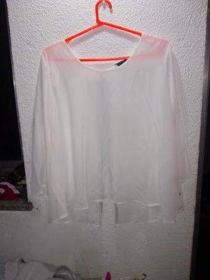 Blusa c/ mangas talle 44 de seda fria ZHOUE nueva s/ uso con