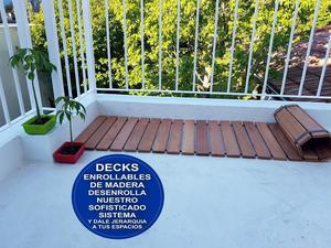 Decks Enrollables De Madera Euca 0,50x1mts.