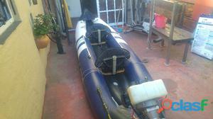 Kayak inflable con motor