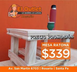 MESA RATONA MADERA DE PINO -OFERTA HASTA AGOTAR STOCK-