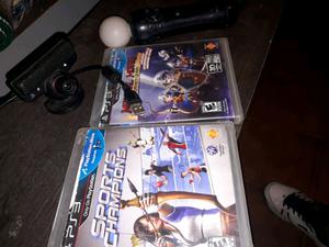 Mando move ps3 + 2 juegos