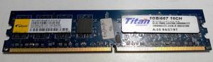 Memoria RAM 1 GB DDR Mhz ELIXIR/TITAN