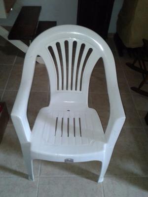 3 Sillones de plastico