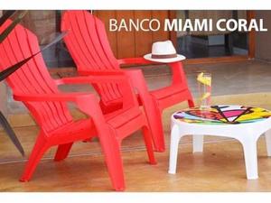 Sillón plastico Miami tipo reposera